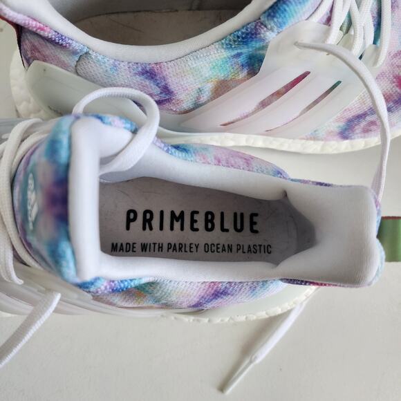 Adidas Women's 9.5 Ultra Boost 4.0 DNA Tie Dye Rose Running Shoe Sneaker -GZ7098 - Picture 10 of 11